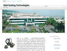 Tablet Screenshot of naksealingtechnologies.com